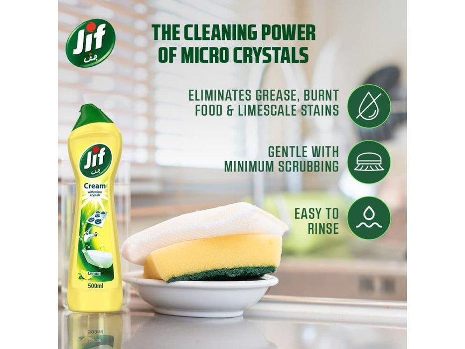 Jif Cream Lemon With Micro Particles Cleaning Agent 500ml
