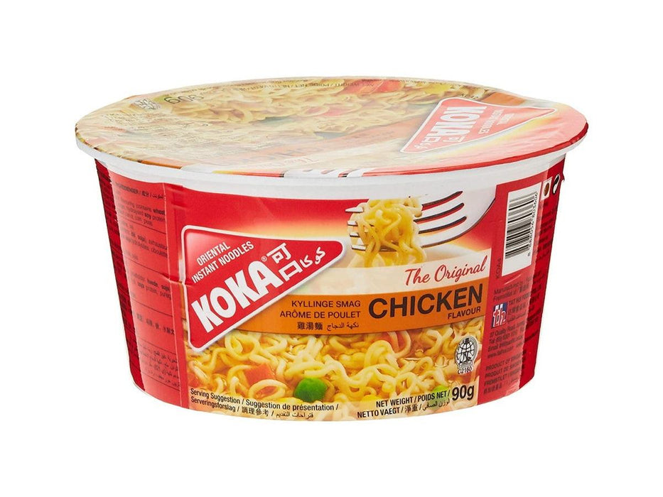 Koka Oriental Instant Original Chicken Flavour Noodles, 90 grams - Altimus