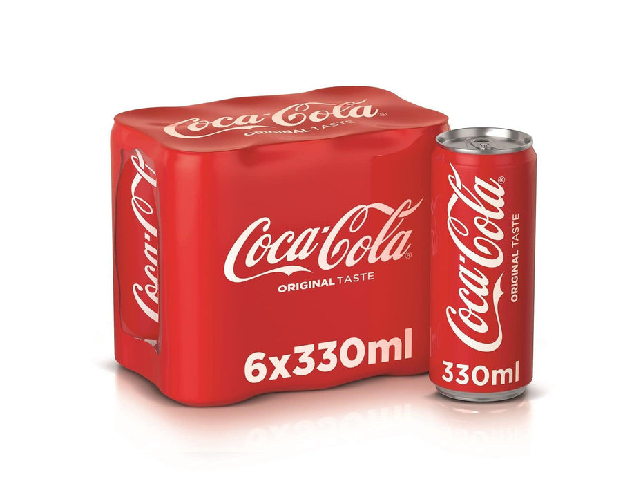 Coca Cola Regular in Can 330ml 6pcs/pack