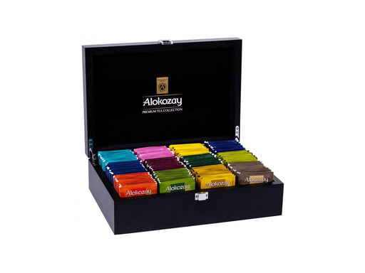 Alokozay Wooden Tea Box 12 Compartment – 144 Assorted Tea Bags - Altimus