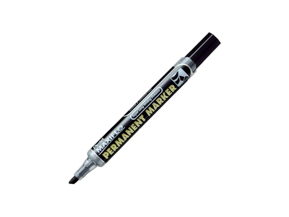 Pentel NLF60 Maxiflo Chisel Tip Permanent Marker, Black - Altimus
