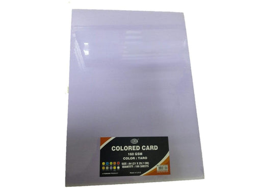 Colored Card Paper 160gsm, 100sheets/pack Taro - Altimus
