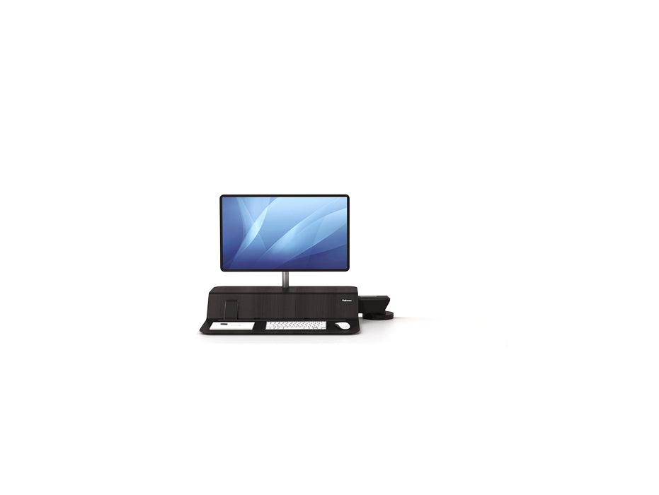 Fellowes Lotus™ RT Sit-Stand Workstation – Single Black (FEL 8081501) - Altimus