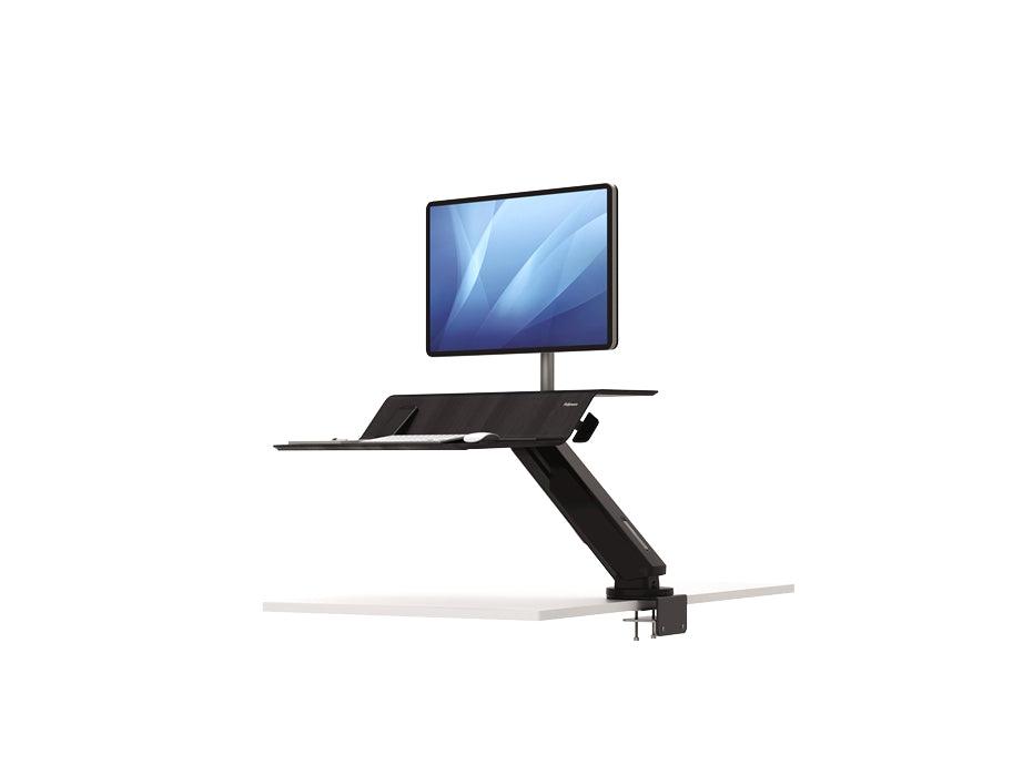 Fellowes Lotus™ RT Sit-Stand Workstation – Single Black (FEL 8081501 ...