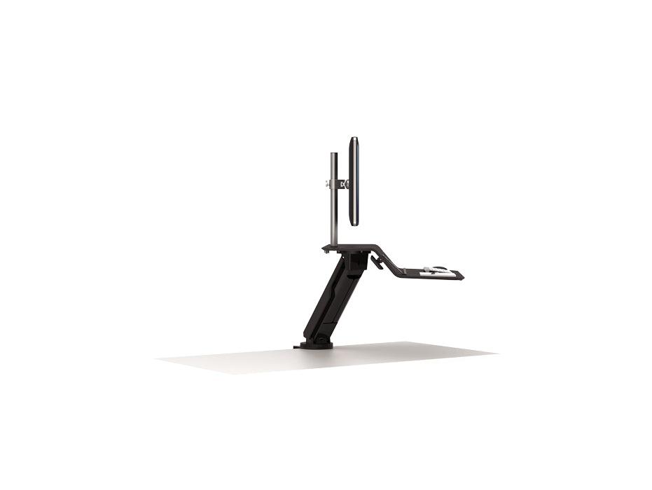 Fellowes Lotus™ RT Sit-Stand Workstation – Single Black (FEL 8081501) - Altimus