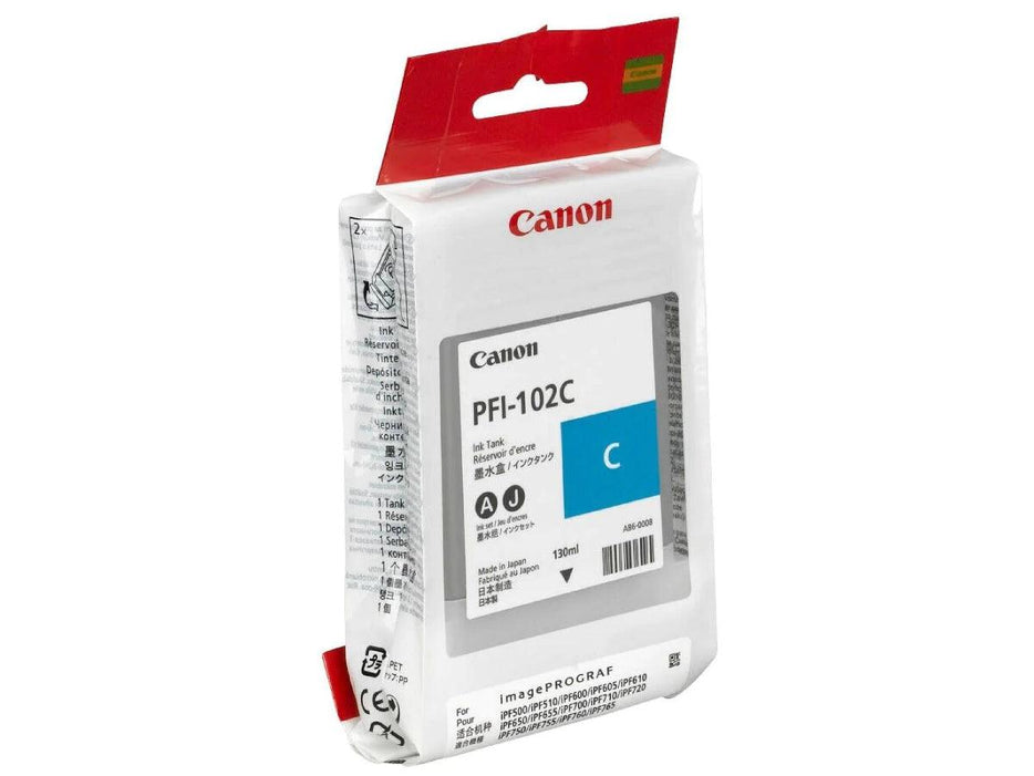 Canon PFI-102 Cyan Original Ink Cartridge (PFI-102C) - Altimus