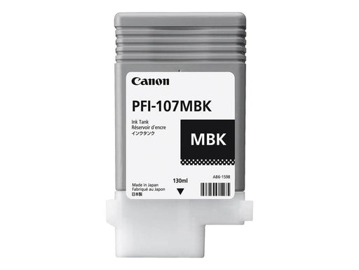 Canon PFI-107MBK 130ML Ink Tank, Matte Black - Altimus