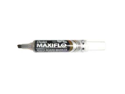 Pentel MWL6 Maxiflo Chisel Tip White Board Marker, Brown (Pack of 12) - Altimus