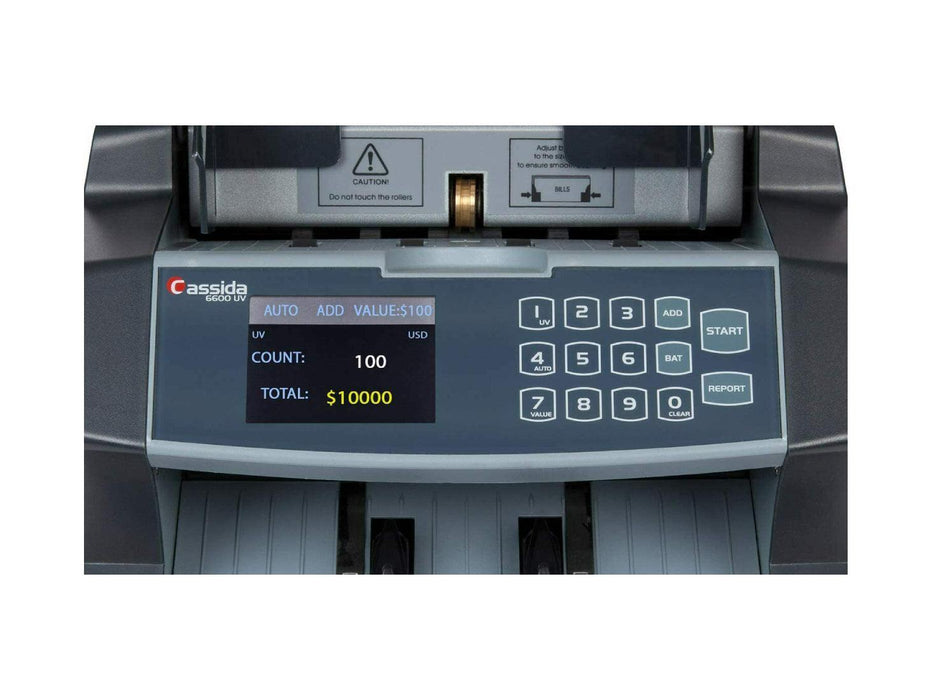 Cassida 6600 UV Currency Counter w/ValuCount™ - Altimus