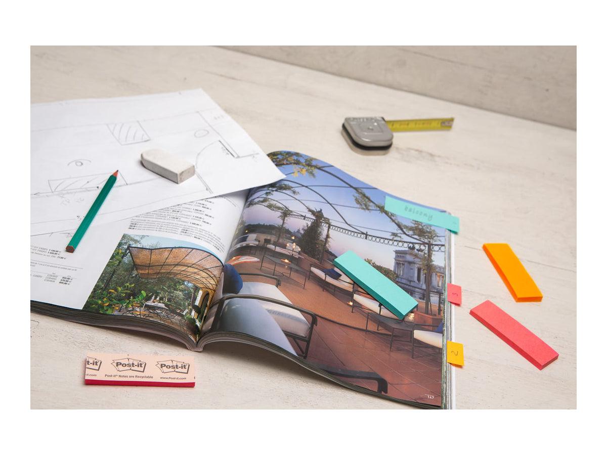 3M Post-It Page Ultra Markers Ultra Colors 670-5AN, 5 Pads-Pack, 100 Sheets/Pad - Altimus