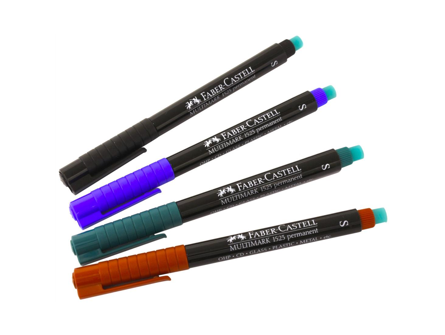 Faber Castell Multimark 1523 S CD Marker (0.4mm) Pkt/4 Assorted - Altimus
