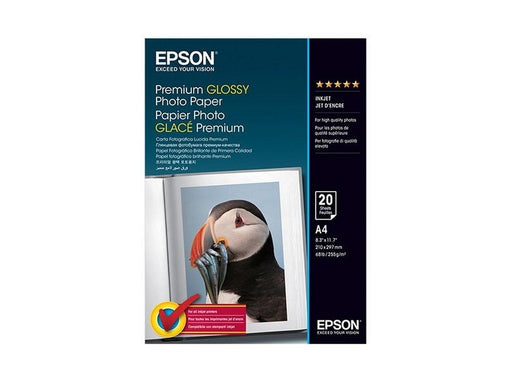 Epson C13S041287 Premium Glossy Photo Paper, DIN A4, 255g/m, 20 Sheets - Altimus