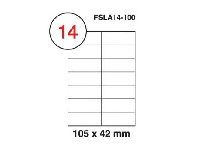Multi Purpose Labels 105x42mm 100sheets-box (FSLA14-100) - Altimus