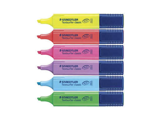 Staedtler 364 Textsurfer Classic Highlighter - 5mm, Assorted (Pack of 6) - Altimus