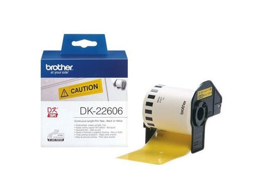 Brother DK-22606 Continuous Film Tape, Yellow, 62mm x 15.24m - Altimus