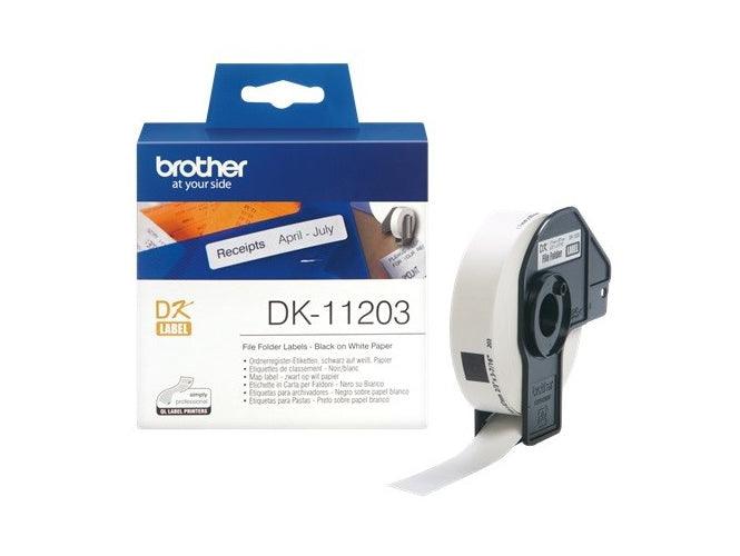 Brother DK-11203 File Folder Label Roll - 17 x 87mm - Altimus