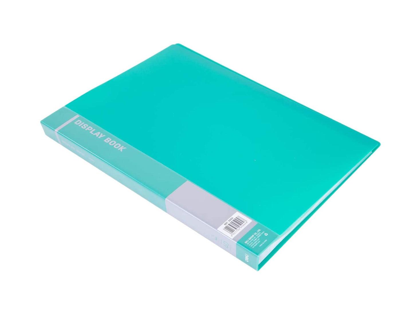 Deli 5004 Clear Book A4 Assorted Colors 40 Pockets - Altimus