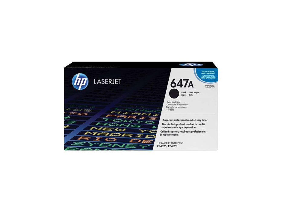 HP 647A Black Print Cartridge (CE260A)