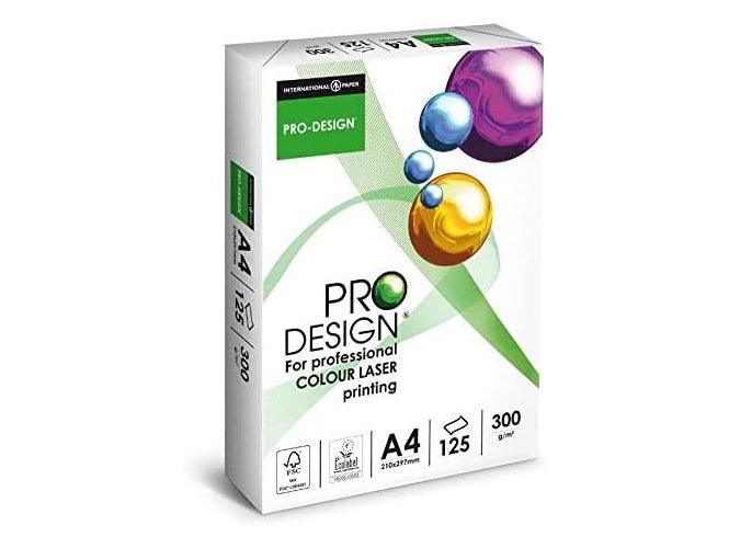 Pro Design Color Laser Copy Paper White A4 Size 300gsm 125sheets/ream - Altimus
