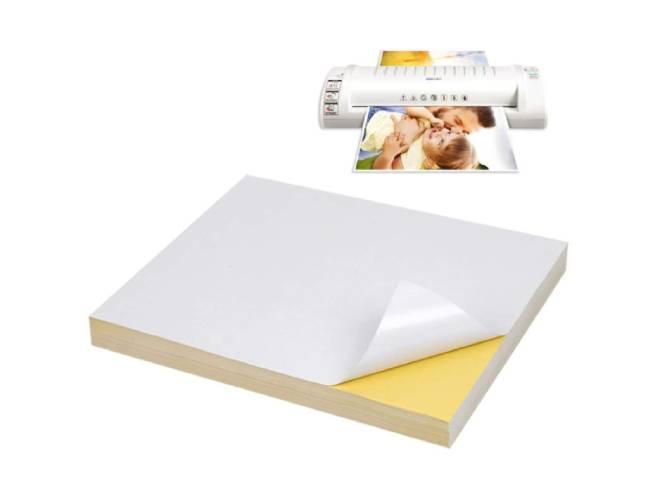 Matt Sticker Paper Self Adhesive for Laser Printer Full Sheet A4 size 100 Sheets/pack - Altimus