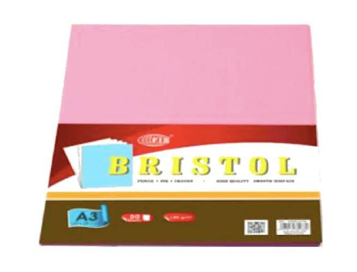 Bristol Paper 180gsm, A3 Size, 50Sheets-Pack Pink - Altimus