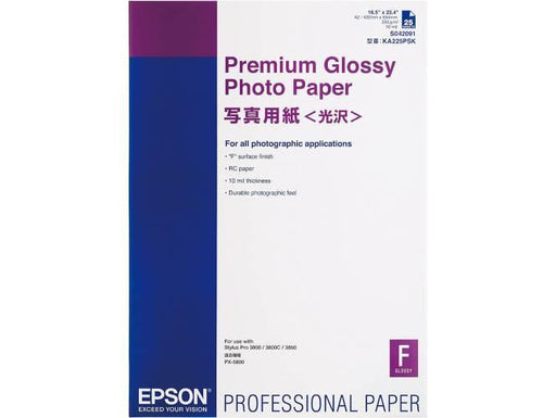 Epson C13S042091 Glossy Photo Paper, A2, 255 Gsm, 25 Sheets/Pack - Altimus