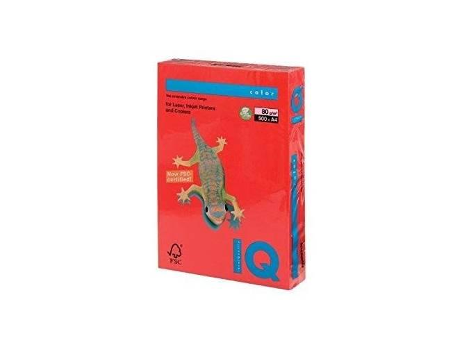 IQ Colored Copy Paper A4 80gsm Red 500Sheets/Ream, Dubai & Abu Dhabi, UAE