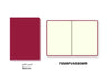 PVC Soft Cover Notebook, Plain, 80 Sheets, A5, Maroon - Altimus