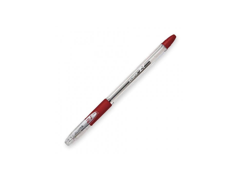 Zebra Z-1 Ballpoint Pen 0.7mm - Red, 12pcs/pack - Altimus