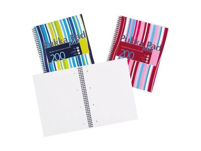 Pukka JP018 Jotta Notepad, 80gsm, Lined, Wirebound, A4, 200 pages ...