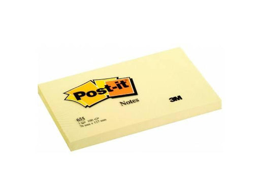 3M Post-It Notes Canary Yellow 655 3inx5in - Altimus