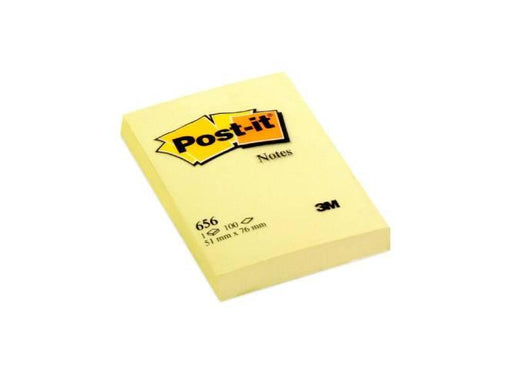 3M Post-It Notes Canary Yellow 656 2inx3in - Altimus