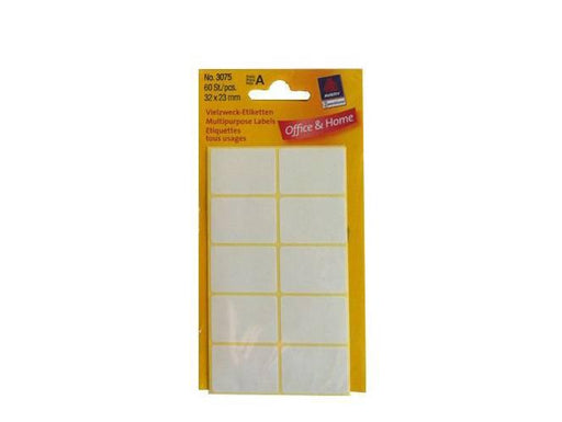 Avery Multipurpose Labels, Self-Adhesive, 32 x 23 mm, White, 60-pack - Altimus