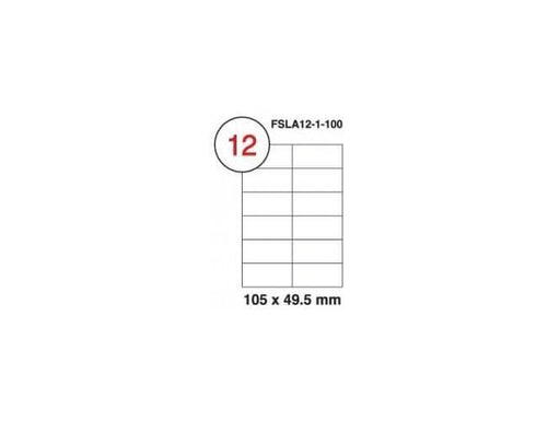 Multi Purpose Labels 105 X 49.5mm, 100Sheets-Box (FSLA12-1-100) - Altimus