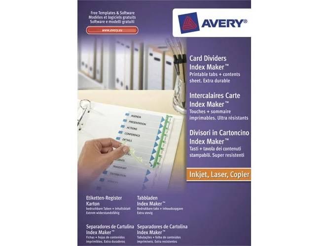 Avery IndexMaker Dividers, 10 Tabs with Clear Tab Labels - Altimus