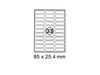xel-lent 33 labels-sheet, rounded corners, 65 x 25.4 mm, 100 sheets-pack - Altimus