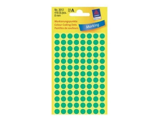 Avery Marking Labels, Dots, 8 mm, Green, 416/pack - Altimus