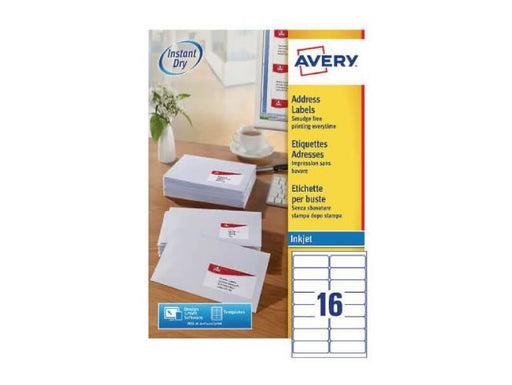 Avery J8162 White Address Label, 99.1 x 33.9mm, 25sheet-pack, 16 Labels-Sheet (J8162-25) - Altimus