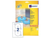Avery L7676-25 Full Face CD Labels (117mm, 2 Labels Per Sheet, 25 Sheets) White - Altimus