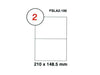 Multi Purpose Labels 210mm x148.5mm 100sheets-box (FSLA2-100) - Altimus