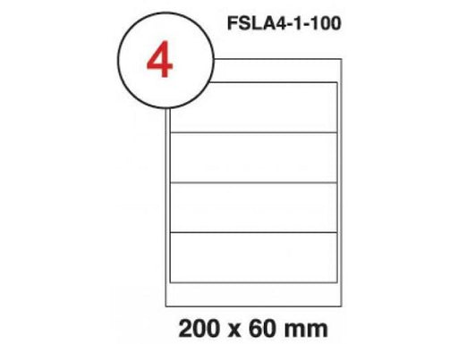 Multi-Purpose Labels 200x60mm 400 Labels (FSLA4-1-100) - Altimus