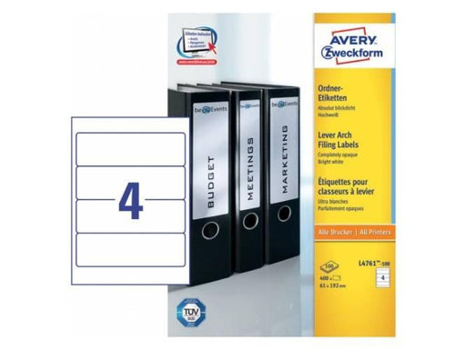 Avery L-4761-100 Lever Arch Filing Labels, 61 x192mm (400Labels-100page) - Altimus