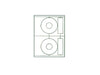 xel-lent 2 CD labels/sheet, Glossy, diameter 114 mm, 100 sheets/pack - Altimus
