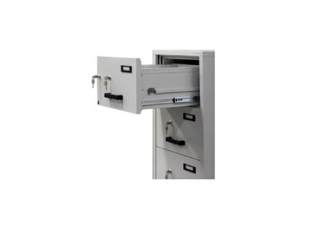 Valberg FC 4K-KK Fire Resistant Filing Cabinet, 4 Drawers, 2 Keys Lock - Altimus