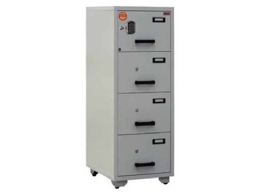 Valberg FC 4E-KK Fire Resistant Filing Cabinet, 4 Drawers, Digital & 4 Key Lock - Altimus