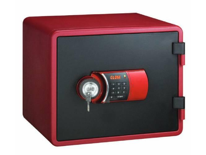 Eagle YES-M020K Fire Resistant Safe, Digital And Key Lock (Red) - Altimus