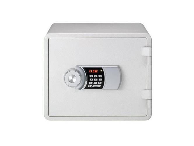 Eagle YES-M020K Fire Resistant Safe, Digital And Key Lock (White) - Altimus