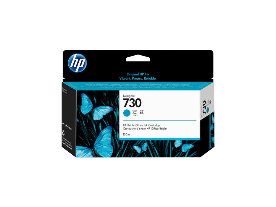 HP 730 130-ml Cyan DesignJet Ink Cartridge (P2V62A) - Altimus