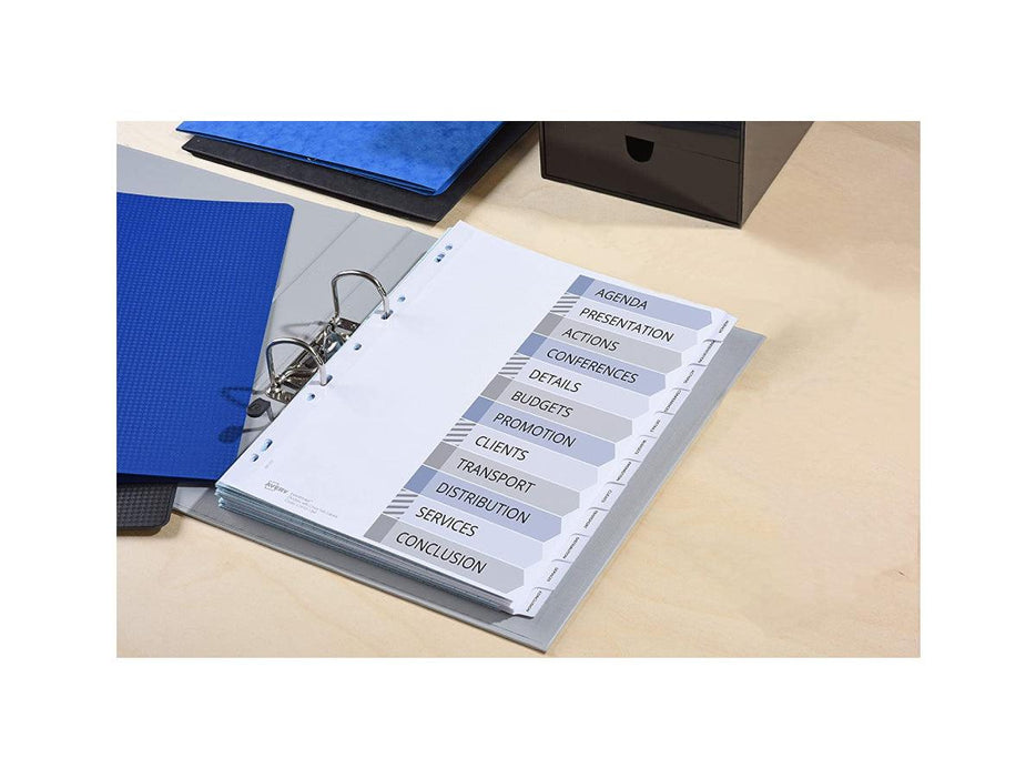 Avery IndexMaker Dividers, 12 Tabs with Clear Tab Labels (01640061) - Altimus