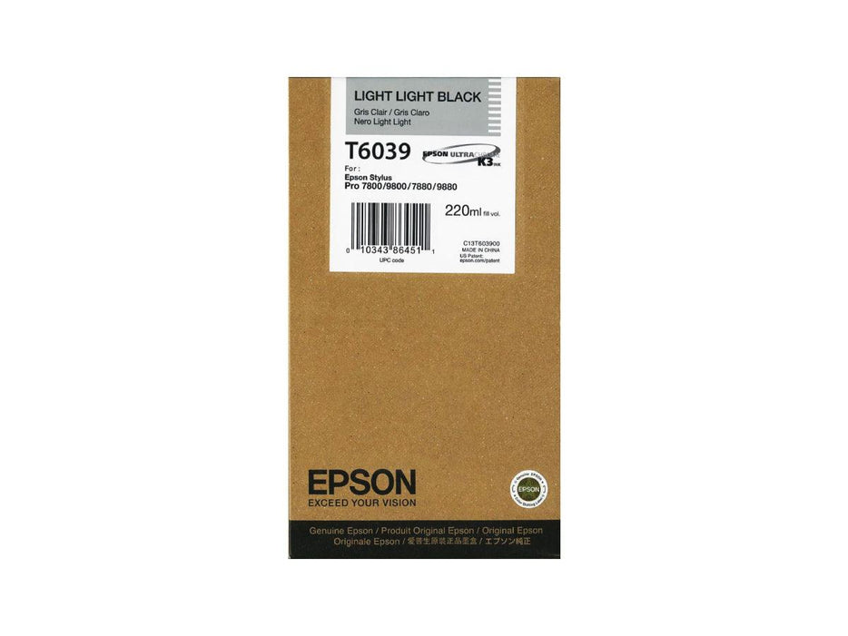 Epson T6039 Light Light Black Ink Cartridge 220ml - Altimus